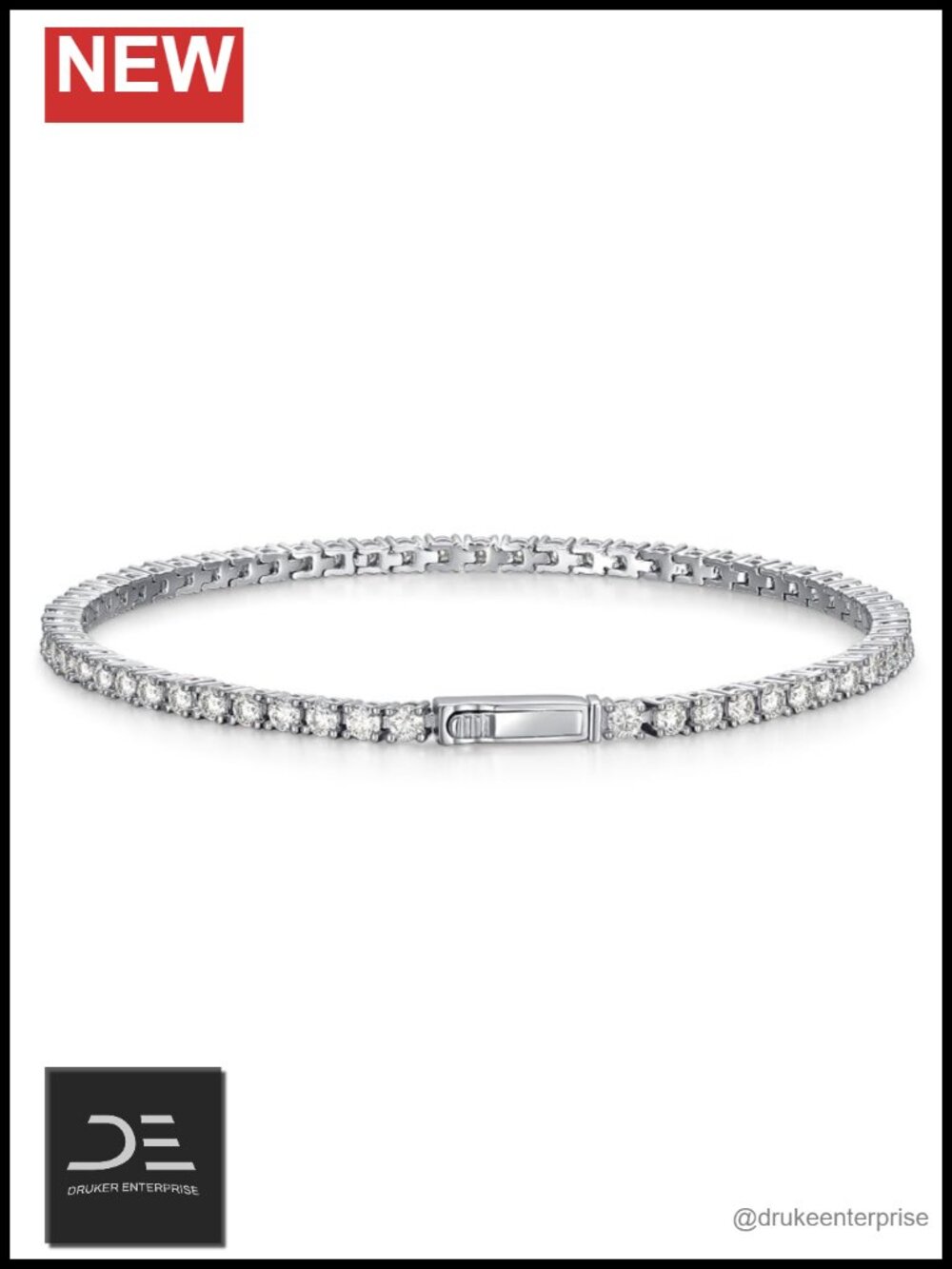 Moissanite Tennis Bracelet 925 Sterling Silver 2-10 Ct